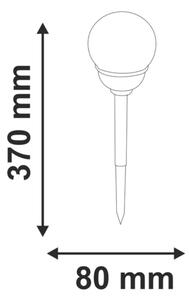 Lampada solare LED RGB LED/0,04W/1,2V 600 mAh IP44