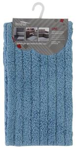 Tappeto Bagno in Cotone con Antiscivolo Azzurro Feridras Line 50x80 cm