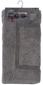 Tappeto Bagno in Cotone con Antiscivolo Grigio Feridras Frame - 60x100 cm/
