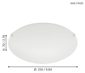 Eglo 80265 - Plafoniera fissa MARS 1xE27/25W/230V