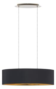 Eglo 55266 - Lampadario a sospensione con filo MASERLO 2xE27/60W/230V nero