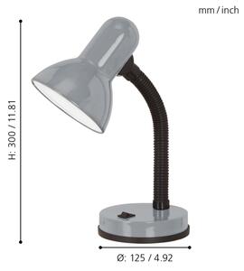Eglo 90977 - Lampada da tavolo BASIC 1 1xE27/40W/230V