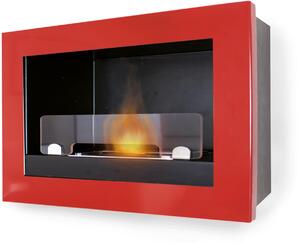 Camino a Bioetanolo da Parete 45x65 cm Karlsen Treviso Rosso