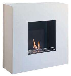 Camino a Bioetanolo da Pavimento 112x112 cm Karlsen Milano Bianco