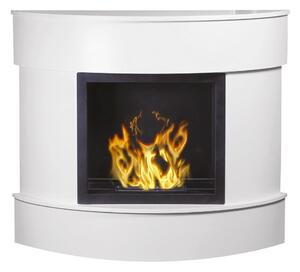 Camino a Bioetanolo da Pavimento 113x96,5 cm Menzi Kristal Bianco