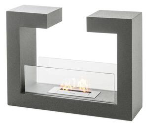 Camino a Bioetanolo da Pavimento 78x25x58 cm Grigio