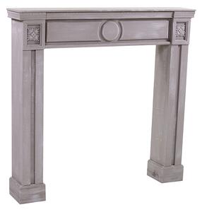 Cornice Camino in Legno 108x18x102cm Frame Tortora