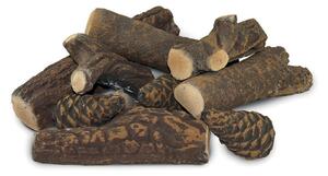 Set 9 Ciocchi Tronchetti Decorativi in Ceramica per Camini a Bioetanolo Karlsen