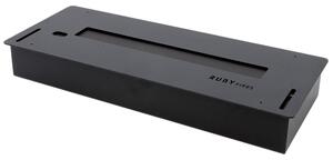 Bruciatore a Bioetanolo per Camini 2L 59,8x22,2 cm Ruby Fires Ceramic Burner 5820LB Nero
