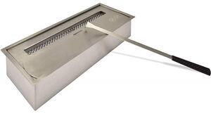 Bruciatore a Bioetanolo per Camini 45x18,7x9,5 cm 3,5L in Acciaio Inox