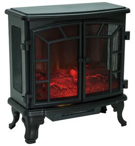 Camino Elettrico da Terra 63.5x30.5x67.5 cm 1000W/2000W Nero