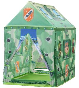 Tenda Casetta per Bambini 93x69x103 cm Mimetica Verde