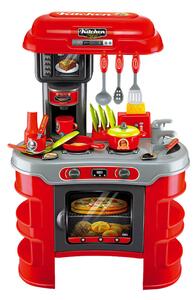 Cucina Giocattolo per Bambini 72x46x61 cm con Utensili Miller Rossa