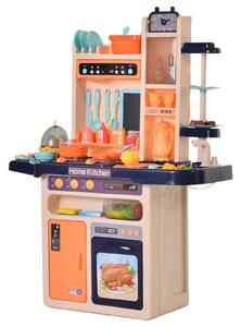 Cucina Giocattolo per Bambini 71x28,5x93,5 cm con Utensili