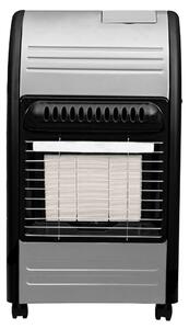 Stufa a Gas Gpl da Interno 4,2kW Bombola 15 Kg Qlima GH2042 R Acciaio e Nero