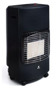 Stufa a Gas GPL Infrarossi 4200W 3 Mattoni Nera