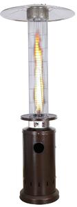 Stufa a Cilindro Gas Gpl da Esterno 13 kW Fire Glass Moka