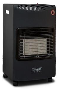 Stufa a Gas Gpl da Interno ad Infrarossi 4,2 kW Nera