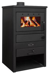 Stufa a Legna 11kW 130 m3 in Acciaio Antracite