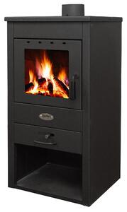 Stufa a Legna 9kW 100 m3 in Acciaio Antracite