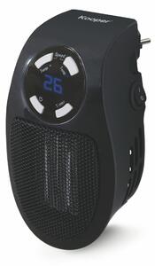 Stufa Stufetta da Parete 500W Display LCD Kooper Pluggy Nero
