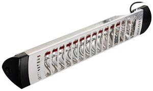 Stufa Elettrica ad Infrarossi 91,2x15x10 cm da Parete 1800W Moel Sharklite