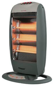 Stufa Alogena 1200W 3 Elementi Kooper India Tortora