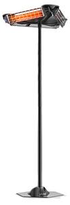Stufa Elettrica ad Infrarossi 80x80x210 cm su Palo 3600W Moel Girasole Nera