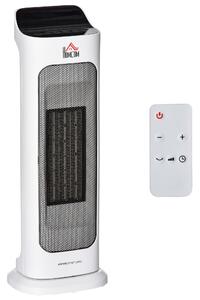 Stufetta Elettrica Oscillante da Scrivania 17,6x13,7x50 cm 2000W Bianca