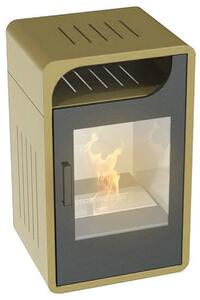 Stufa a Bioetanolo da Interno 65x40x38 cm 2,5kW Vannini Fiammetta Junior Statica Beige