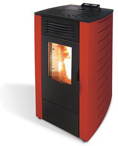 Stufa a Pellet Ad Aria 7.0Kw 160M3 King 8 Bordeaux