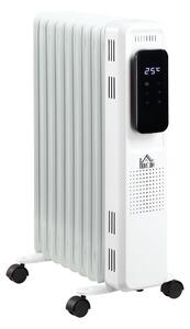 Stufa Termosifone ad Olio 42,5x24x63 cm 2180W 9 Elementi Bianca