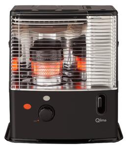 Stufa a Combustibile Liquido 2,4 kW con Stoppino Nero Qlima R3224x