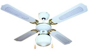 Ventilatore da Soffitto con 4 Pale e 1 Lampada Diametro 105 Cm 3 Velocita'
