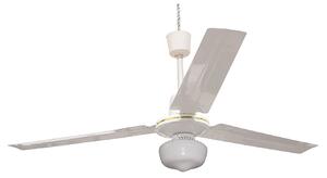 Ventilatore Lampadario a Soffitto 3 Pale Ø 140 cm 70 W Windy Bianco
