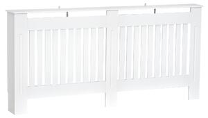 Copritermosifone in Legno MDF Bianco 172x19x81 cm