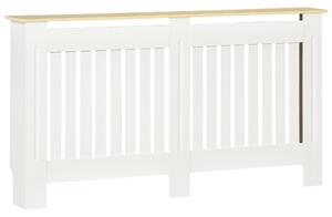 Copritermosifone 152x19x83 cm in MDF e Legno Truciolare Bianco