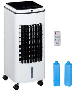 Raffrescatore Ventilatore Evaporativo 4 Litri 75W con Telecomando Bianco