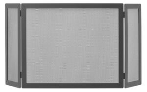Parascintille con Antine 100x50 cm per Camino a Legna in Ferro Belfer 3009 Antracite