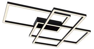 Plafoniera Modern in Metallo e Acrilico Line Nero
