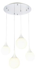 Lampada pendente Pendant in Metallo Dewdrop Bianco