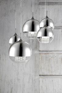 Lampada pendente Pendant in Metallo Fermi Nickel