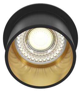Faretto da incasso Downlight in Alluminio Reif Nero con Oro