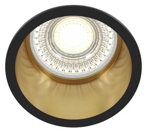Faretto da incasso Downlight in Alluminio Reif Nero con Oro