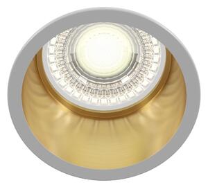 Faretto da incasso Downlight in Alluminio Reif Bianco con Oro