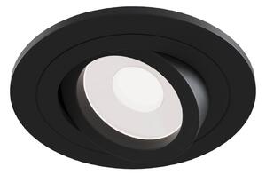 Faretto da incasso Downlight in Alluminio Atom Nero