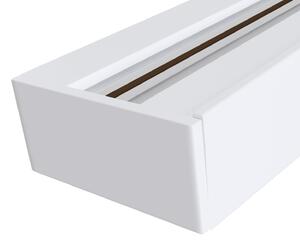 Binario per Faretti 2m in Alluminio per Sistema Illuminazione Binario Monofase Bianco