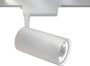 Faretto a LED per Sistema Illuminazione Binario 40W 4000K in Alluminio Vuoro Bianco
