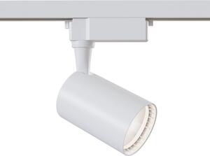 Faretto a LED per Sistema Illuminazione Binario 12W 3000K in Alluminio Vuoro Bianco