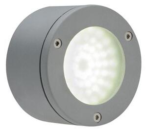 Lampada a Semi Incasso Tondo Aperto Colore Alluminio per Esterno Linea Route Livos